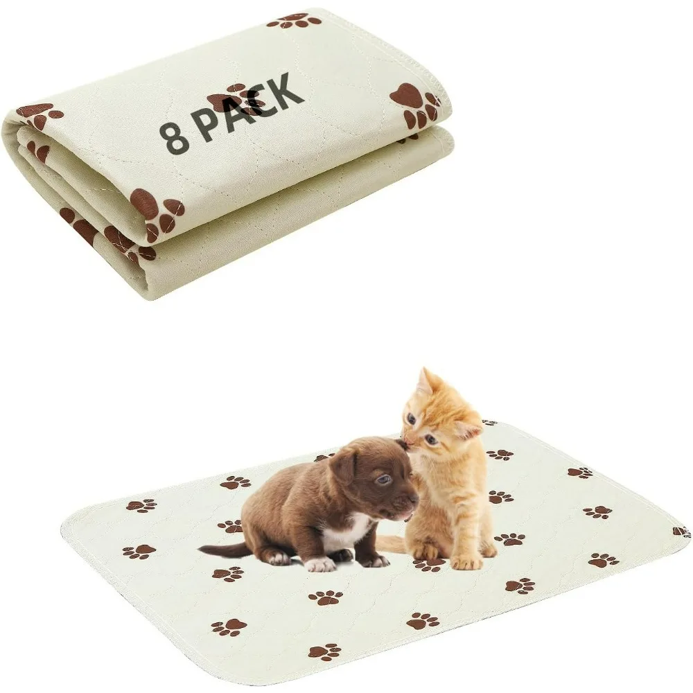 

2 Pack 36" x 41" Waterproof Reusable Puppy Potty Training Pads Whelping Mat- Fast Absorption Non-Slip Pet Food Feeding Mat