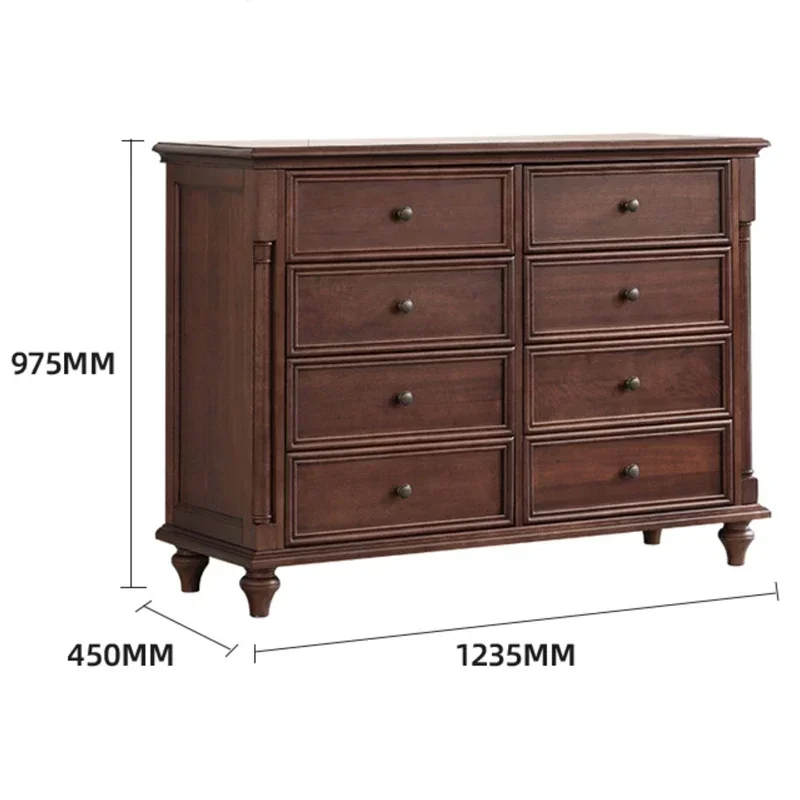 

Американский шкафчик из массива дерева, черный орех, деревянный шкафчик для маленькой квартиры, простой современный шкаф для сувениров