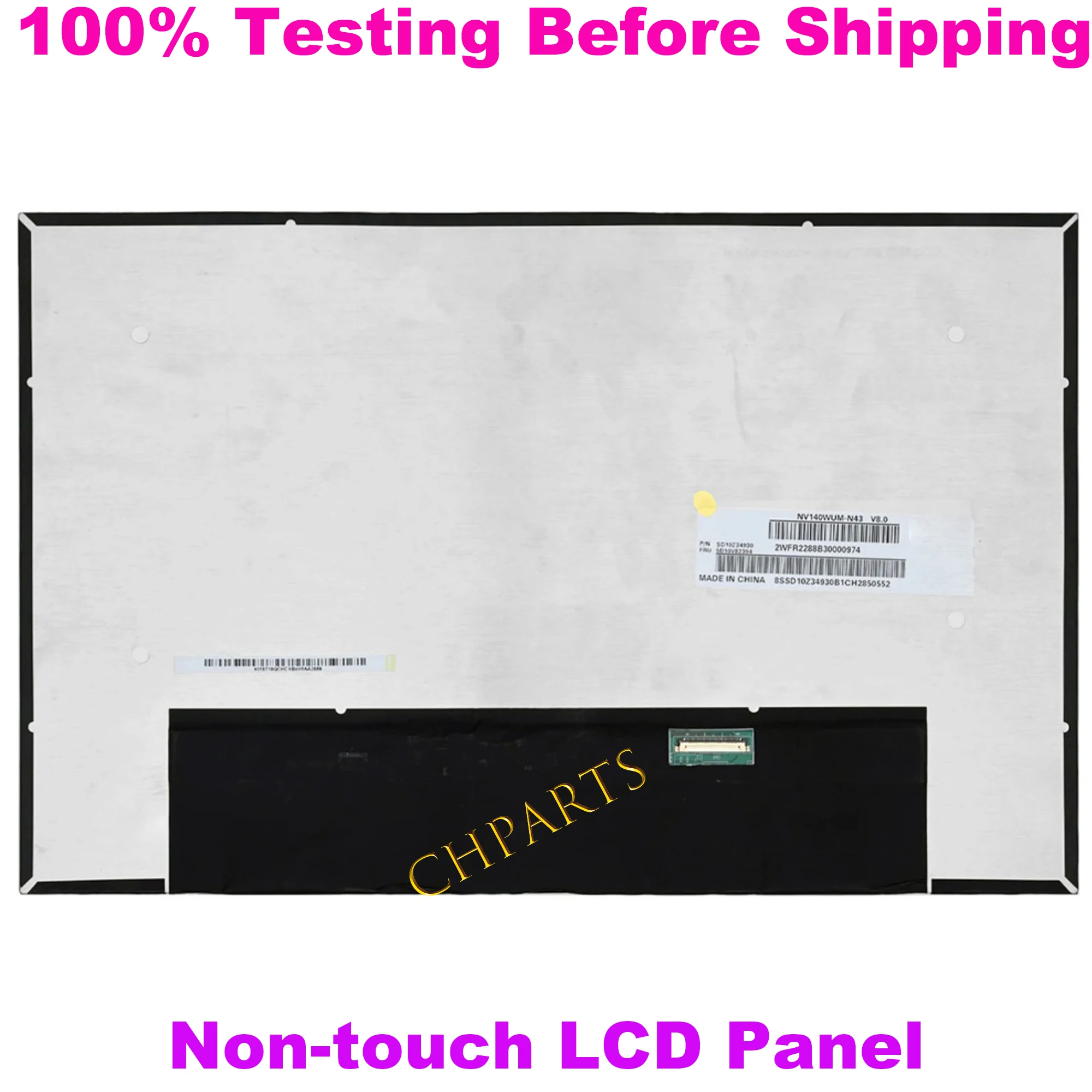 

14" NV140WUM-N43 WUXGA 1920x1200 LCD Screen Display Replacement Panel 30pins 60hz
