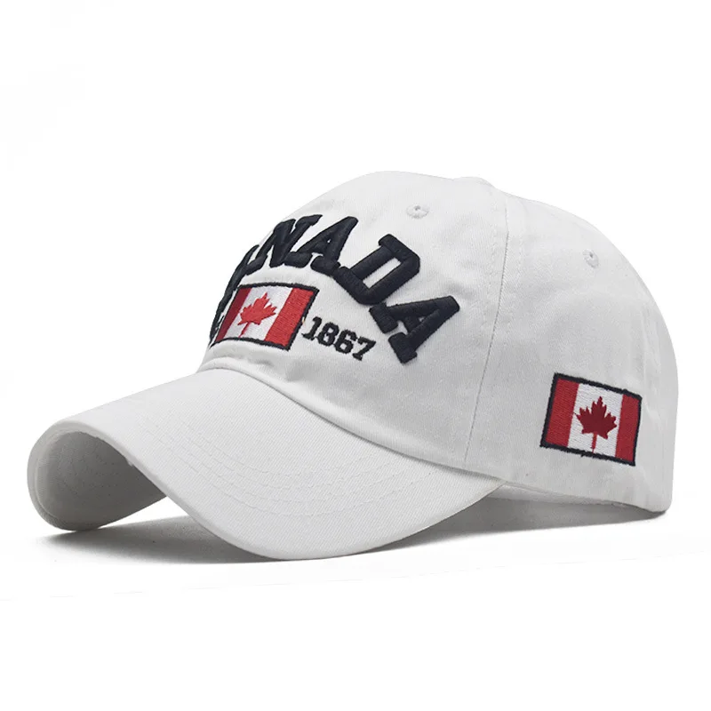 CANADA Letters Baseball Caps for Men Women Hip Hop Dad Hats Sun Outdoor Cotton Trucker Cap