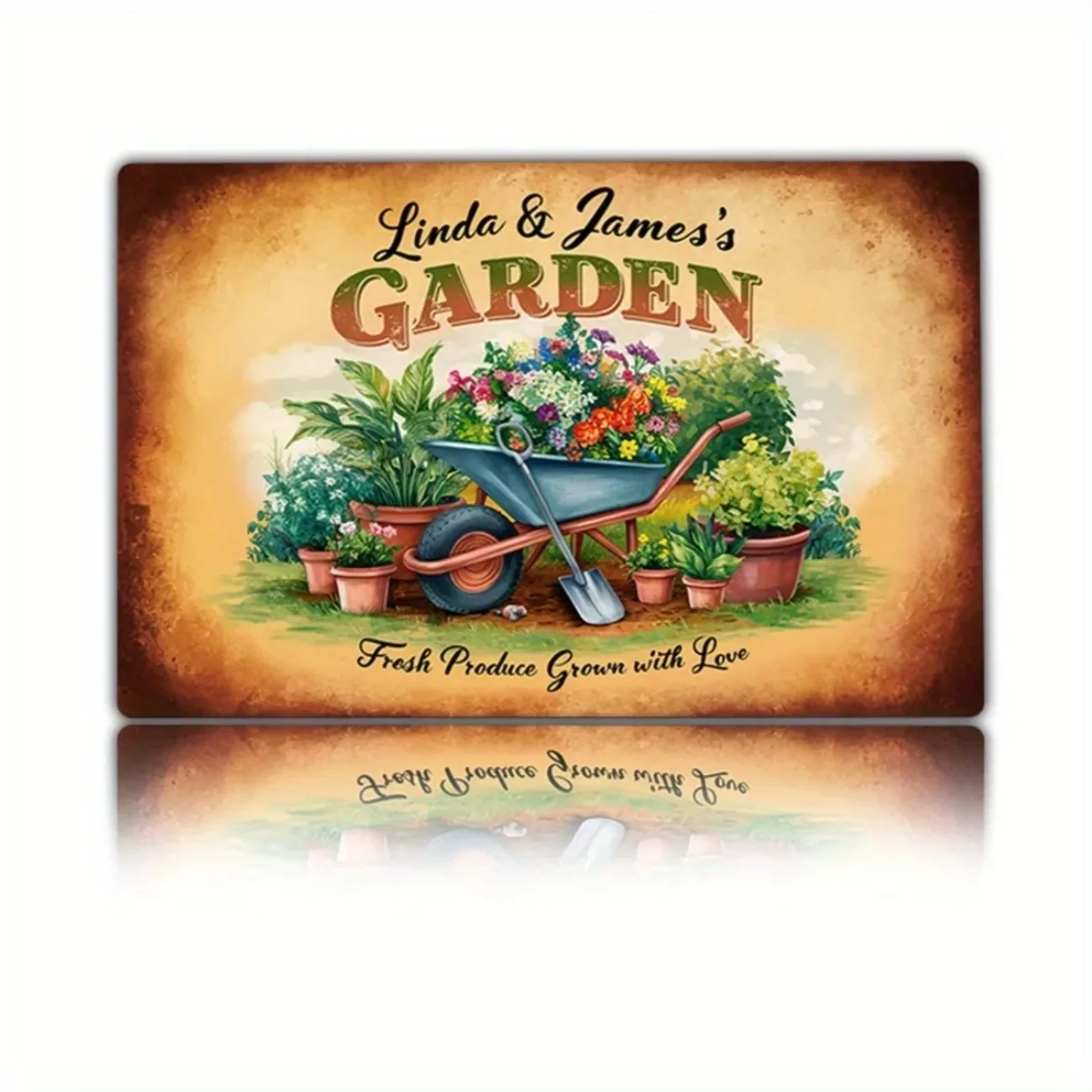 Custom Personalized Aluminum Decorative Sign, Suitable for Home, Bar, Garage & Garden Decoration (Only Decoration)