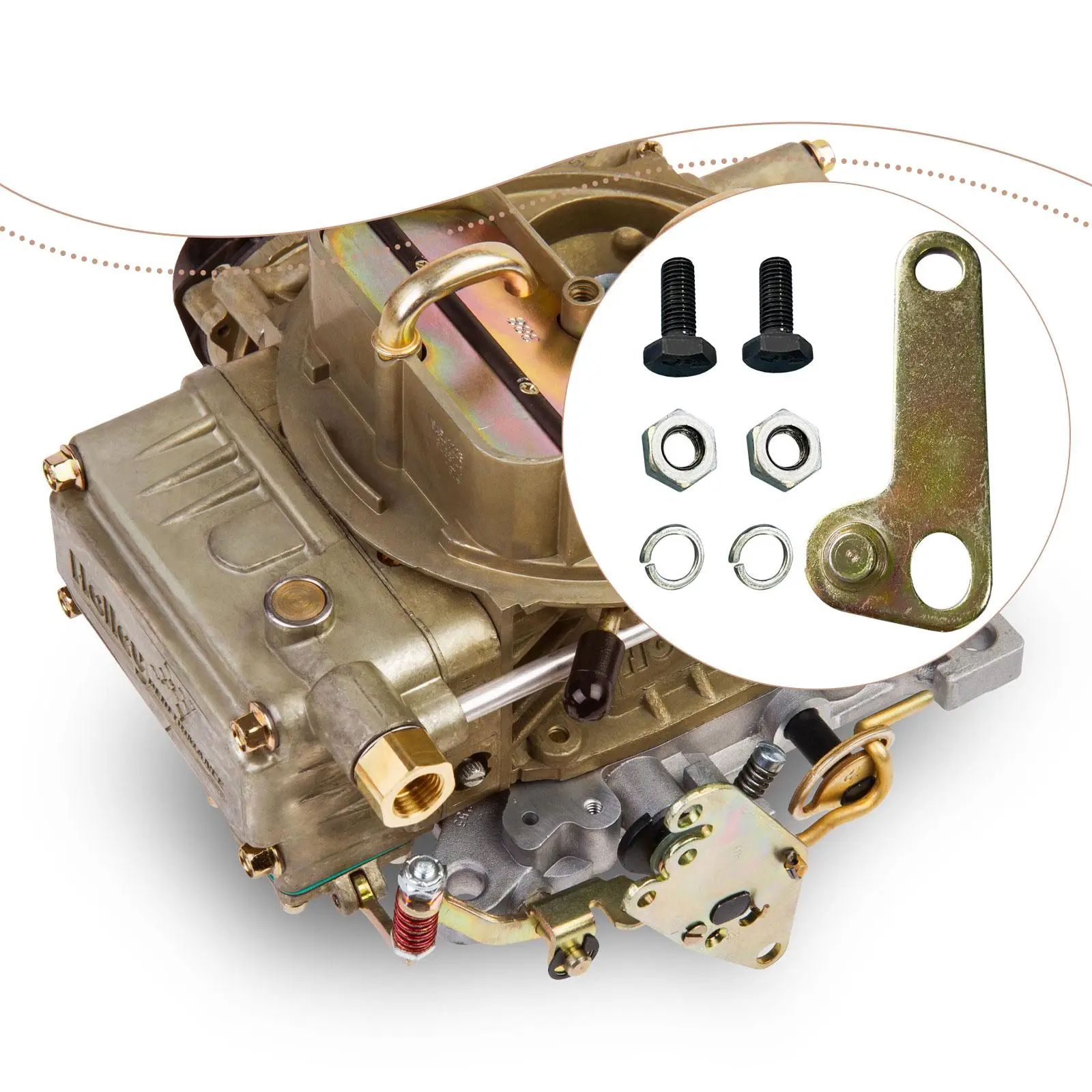 

Carburetor Kickdown Throttle Bracket Kit 20 121 Spare Parts Replaces for