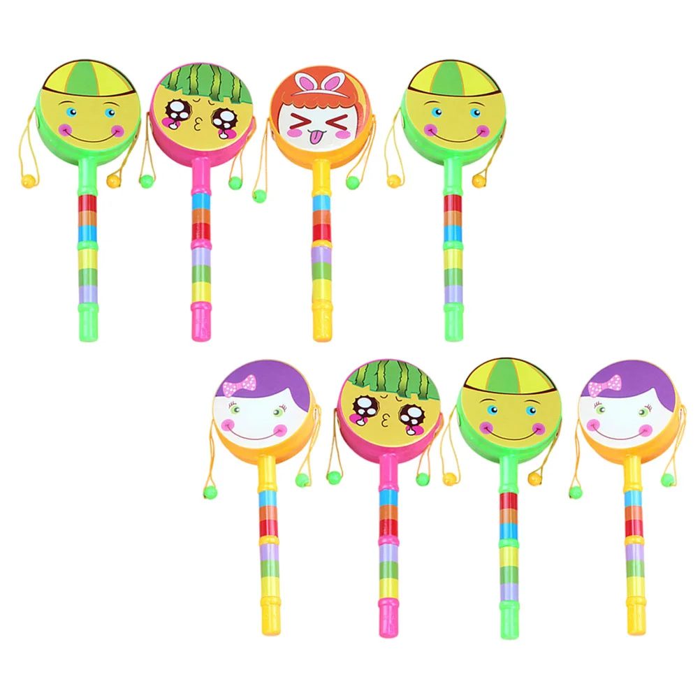 8 قطع من الطبول الجميلة التعليمية بألوان زاهية وأنماط مزدوجة الجوانب لتطوير المرونة المعرفية #6