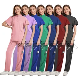 Hot Sell Custom Scrubs Set Stretch Breathable Women Jogger Nursing Scrubs Uniforms Medical Spandex Hospital Surgical Uniforms