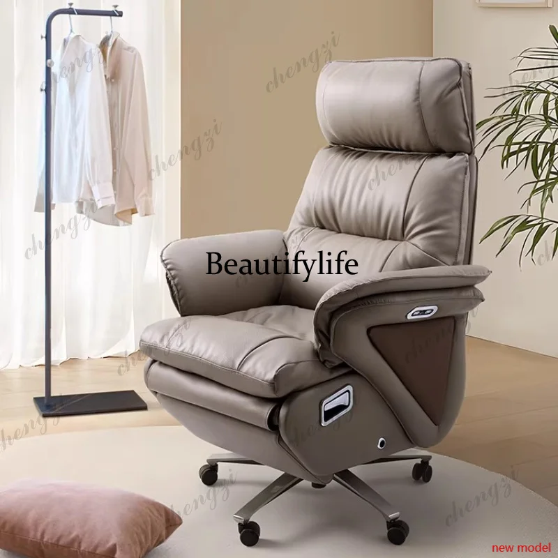 E5556 Multi functional genuine leather office chairs Electric reclining ventilated seats gaming chair  gaming office furniture