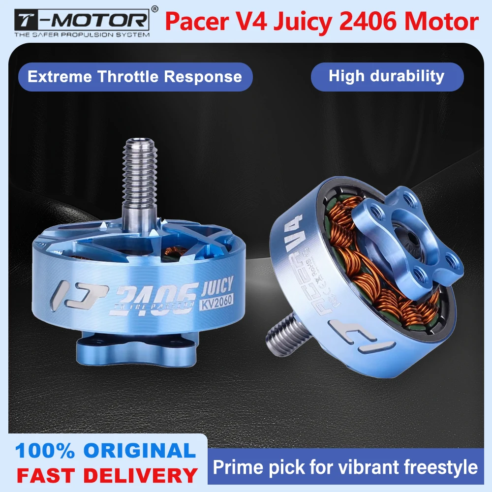 T-MOTOR Pacer V4 P2406 Juicy Sbang Acro Motor sem escova KV2060 para drone freestyle de 5-6 "polegadas FLOW BANDO