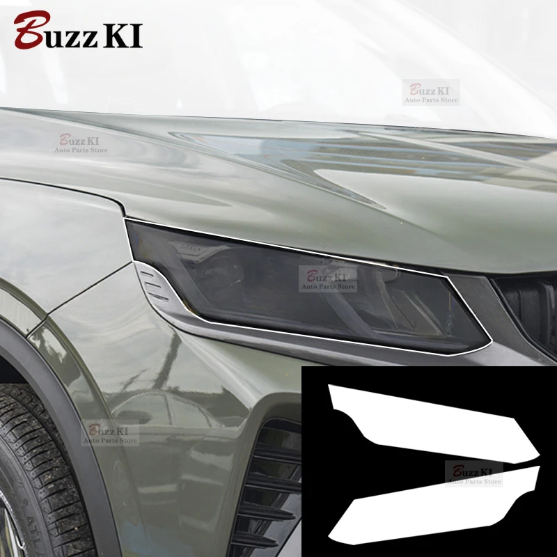 

For Geely Coolrar 2019-2023 Car Exterior Headlight Anti-scratch TPU car Protective film refit Anti-scratch Repair film