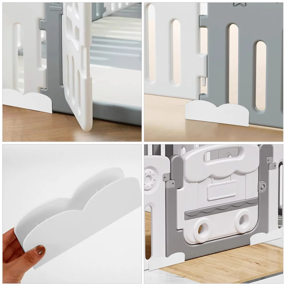 Clips de stabilisateur de parc, 2 pièces, supports de Base robustes, antidérapants, adaptés aux portes et aux boîtiers, installation facile