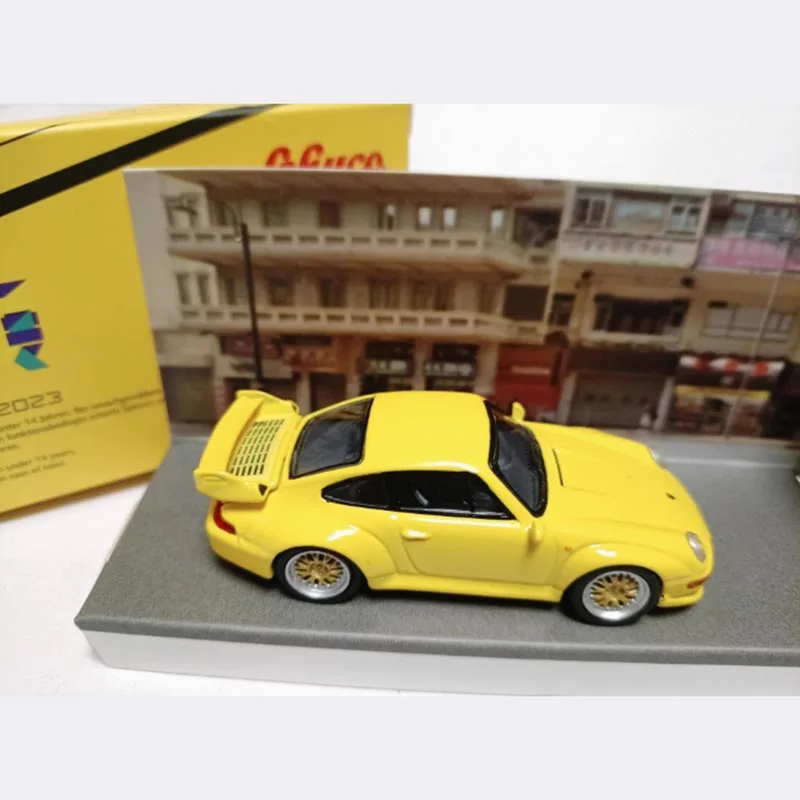 Schuco 1:64 911 993 GT2 Hong Kong Motor Show 2023 Alloy Car Model Adult Souvenir Classic Static Display Collectible Toy Gift