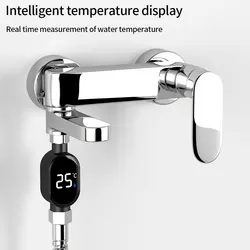 Shower thermometer waterproof intelligent temperature digital display faucet water temperature gauge for babies