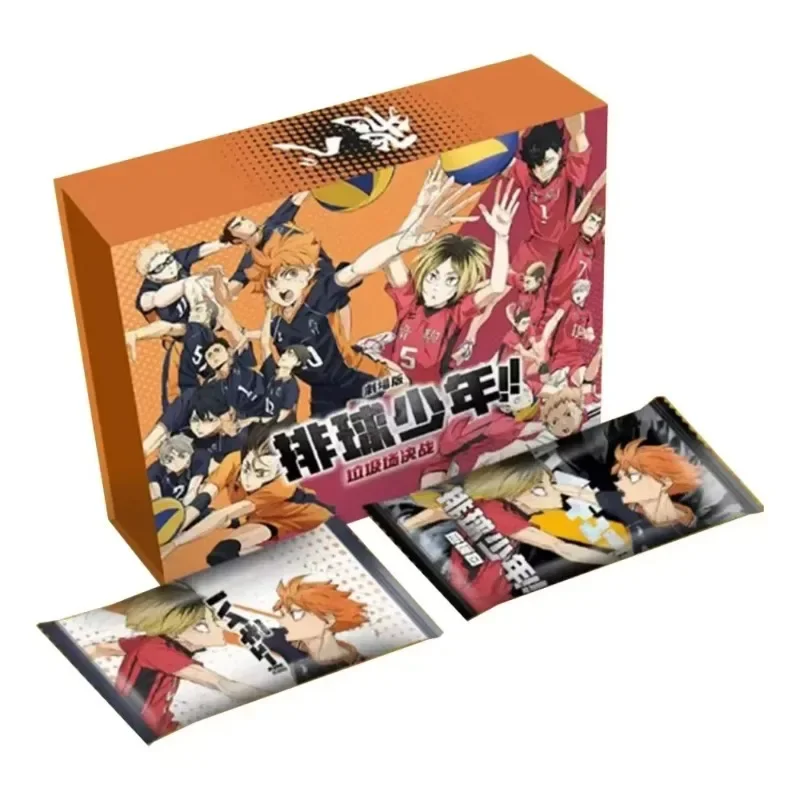 New Haikyuu Booster Box Cards Hinata Shoyo Kageyama Tobio Tsukishima Hotaru LR GMR Anime Character Collection Cards Toys Gifts