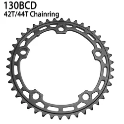 130BCD Folding Bike Chainring Single speed Bike Chainwheel Bike Crown 5 Bolts Front Star 42T/44T Fixed Gear Bicycle Chain Wheel