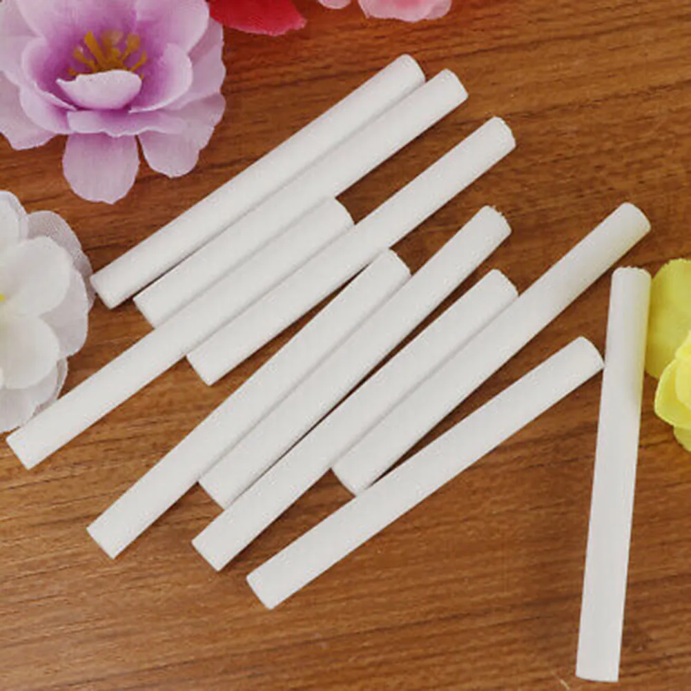 50pcs Car Humidifier Oil Diffuser Cotton Stick Swab Scent Sponge Refill Sticks Filter Freshener Vent Aroma Essential Oils Sponge