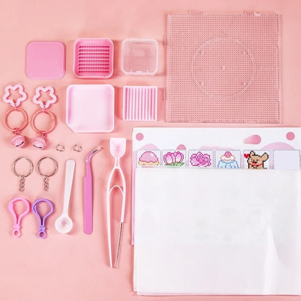 2.6mm Perler Hama Beads Kit Handmade Crafts Decor DIY Make Puzzle 3D Puzzle Beads 24Colors Premium Small Bean Melting Beads Kits