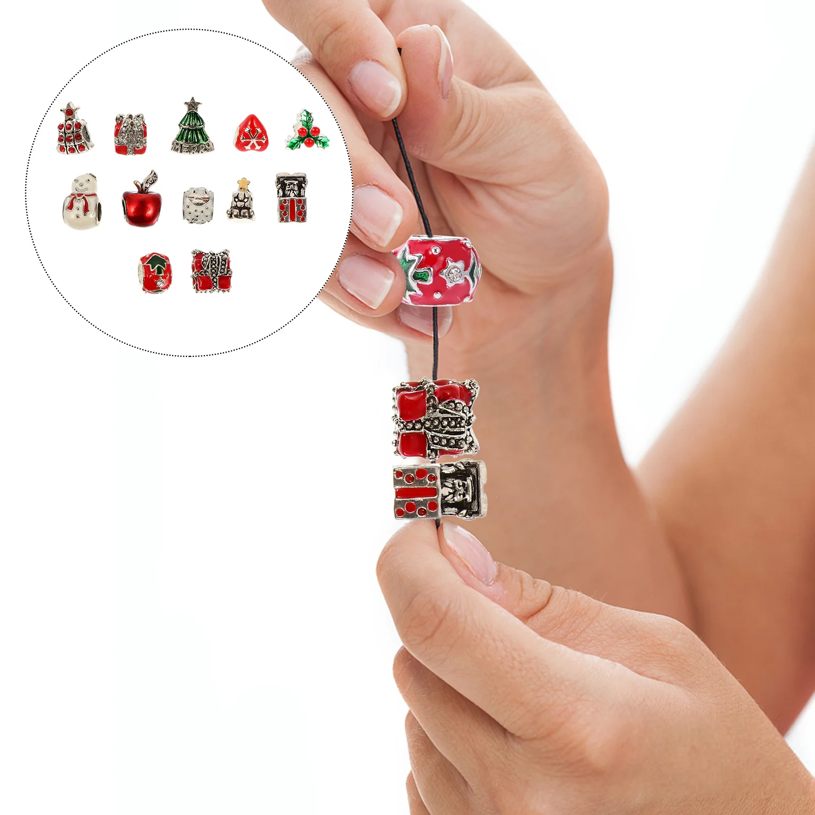 

12Pcs Alloy Pendant Christmas Style Jewelry Accessories DIY Charm Parts for Bracelet Necklace Earring Making High Quality Fade