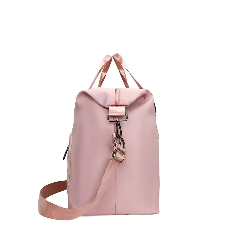 Bolso de viaje de hombro para mujer, bolsa de gran capacidad, separación húmeda y seca, deportes, yoga, fitness, equipaje de viaje de negocios