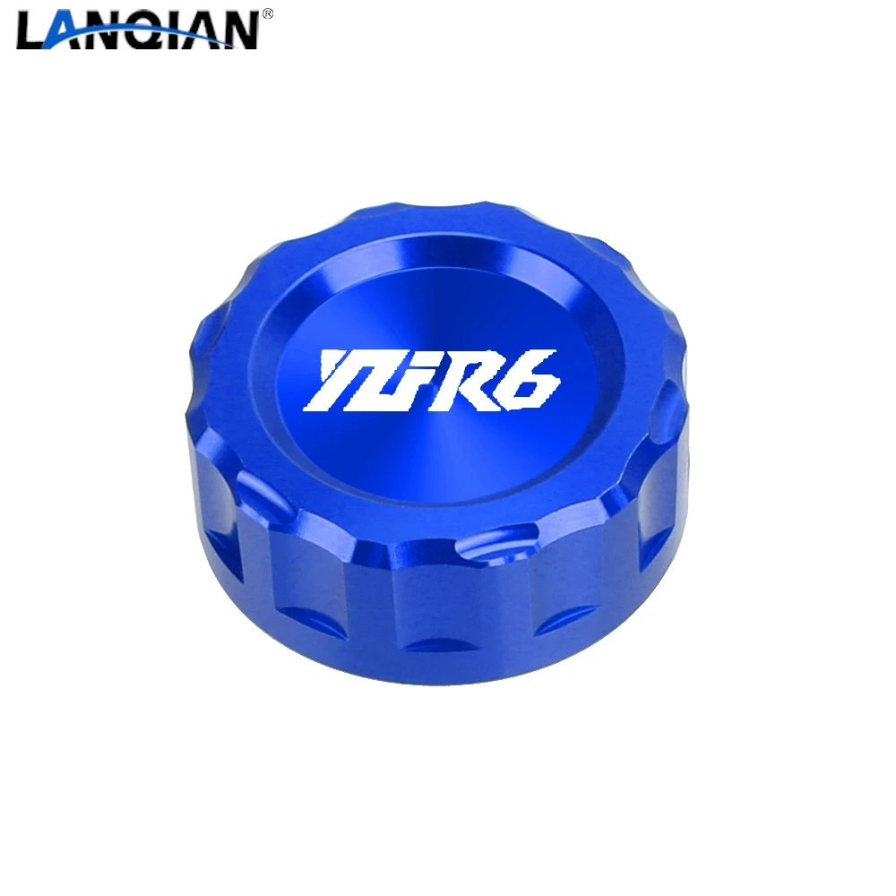 For Yamaha YZF-R6 2006 2007 2008 2009 2010 2011 2012 2013 2014 Motorcycle CNC Aluminum Brake Fluid Fuel Reservoir Tank Cap Cover