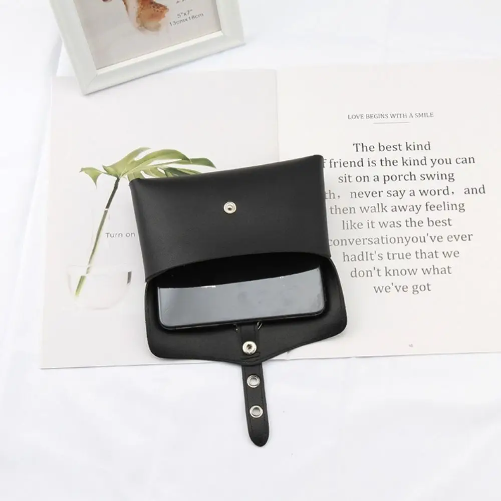 

Leather Mobile Phone Bag Purse Waist Bag Large Capacity Belt Chain Belt Bag