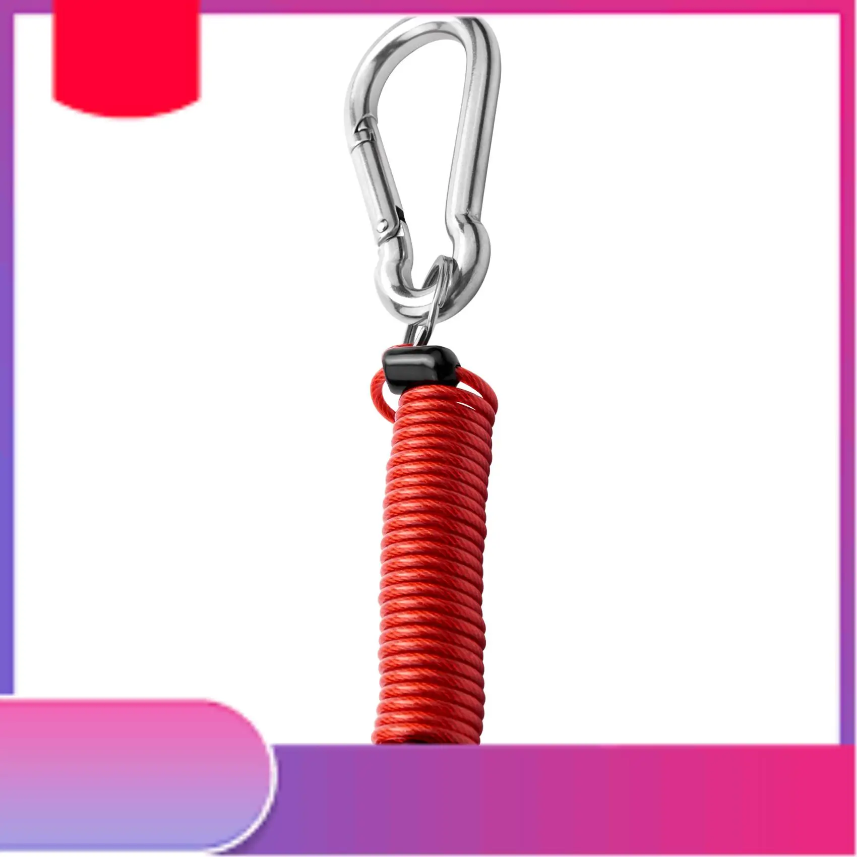 مشبك أمان بحبل زنبركي للمقطورة، كابل منفصل بسحاب 4 أقدام 80-01-2140-Y79A