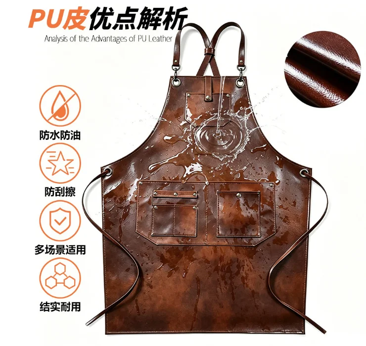 Fartuch z ekoskóry PU, wodoodp – Leatherwork Apron recenzja i cena