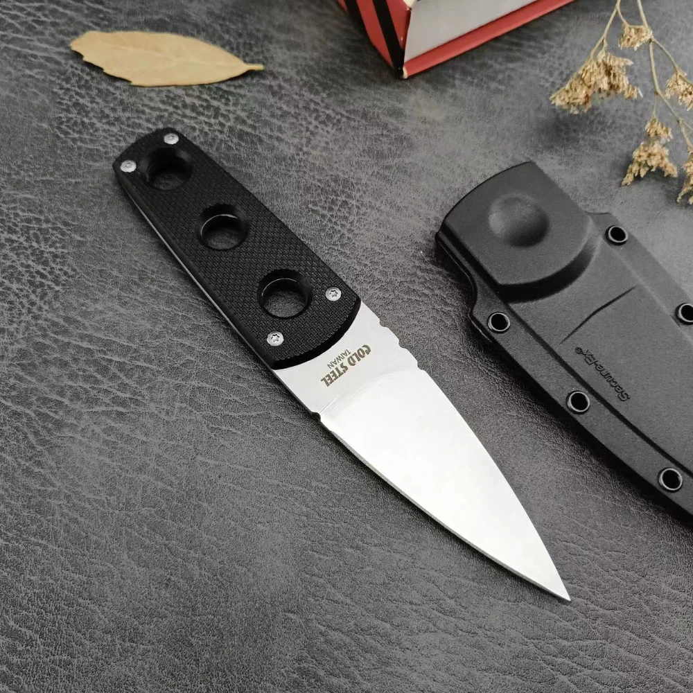 CD SECRET EDGE Outdoor Portable Hunting Knives 440C Steel Satin Spear Point Fixed Blade Knife Utility Camping EDC Multitools