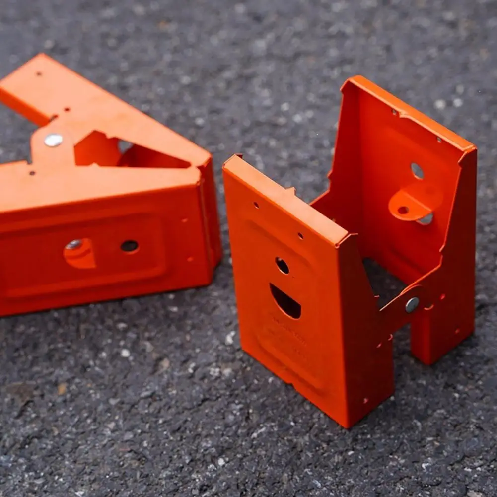 Woodworking Saw Horse Clamps Structural Reinforcement Supports 2pcs Heavy Duty Steel Sawhorse Brackets Metal Saw for Woodworking