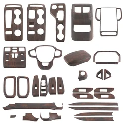 Wood Grain Interior Protection Fit for Ford Ranger Wildtrak Everest 2024 2025 Central Control Air Outlet Inner Decoration Pad