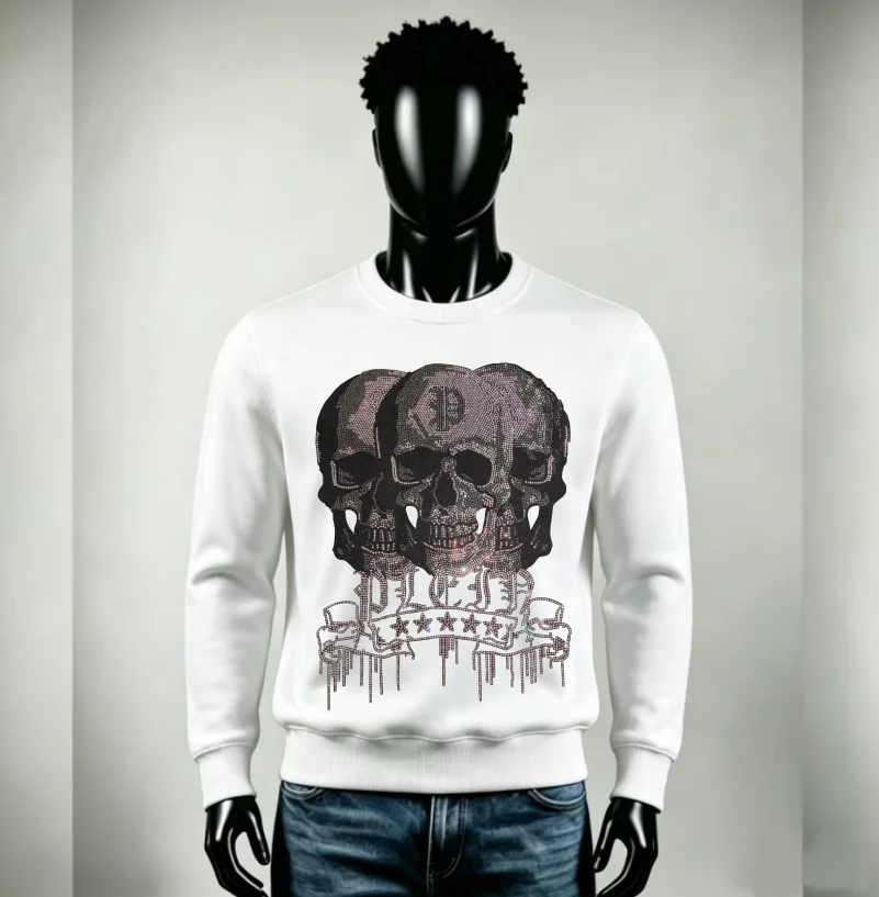 Fashion Winter Streetwear Tops Men Designer Brand Long‑Sleeve Pullover Sweatshirt
