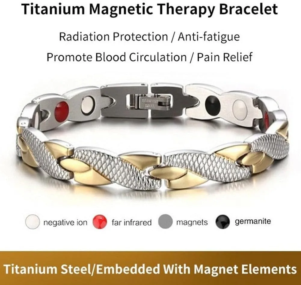 1pc Snake Dragon Pattern Magnetic Therapy Bracelet Healthy Weight Loss Bracelet Sports Bracelet Luxury Jewelry For Women MenGif