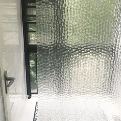 Waterdichte 3d Badkamer Douchegordijn Transparant Badkamergordijn Met Haken Verdikt Badend Breed Badgordijn