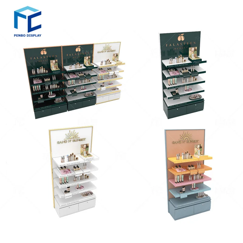 

2025customized.Custom beauty product displays beauty salon product shelf cosmetics boutique retail lipstick display shop rack