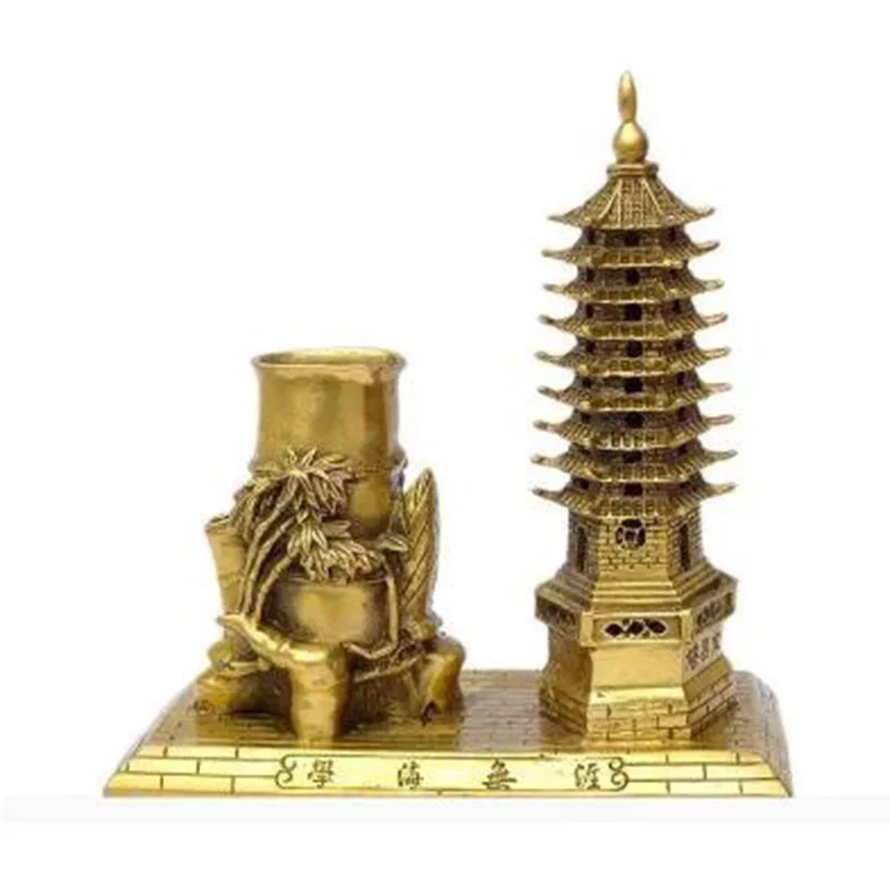 SCY 204++++ Nine layer tower of Wenchang copper pen be promoted step by step wonwin puzzle academic help feng shui ornaments