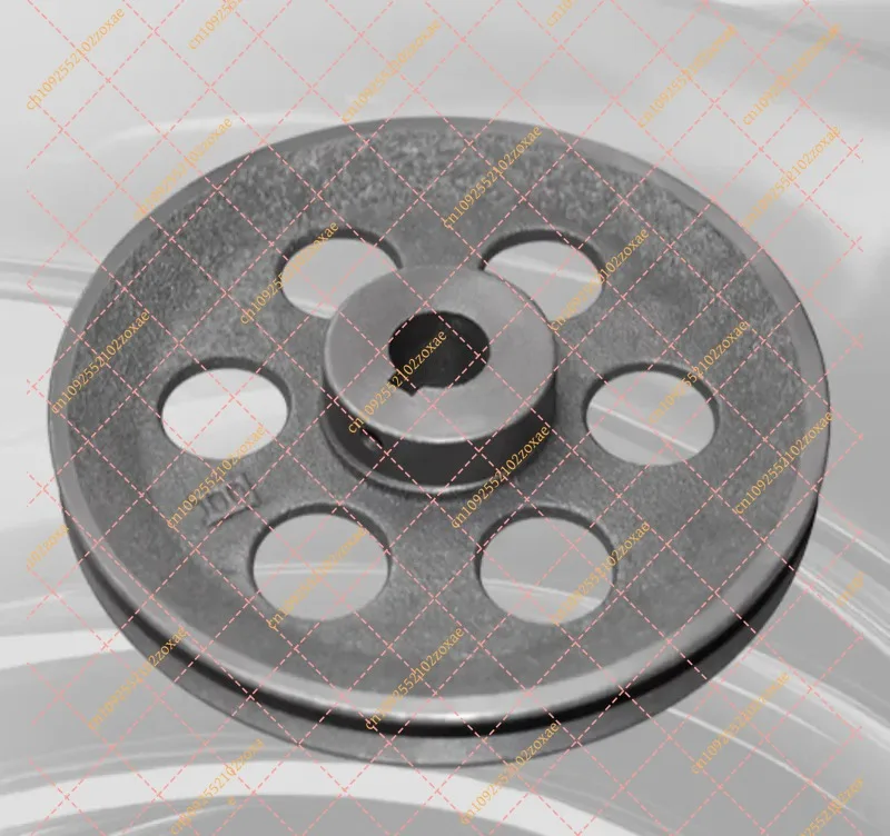 LF 1pc 150-200mm Thickened V-Belt Pulley A Type Single Groove Cast Iron Wheel Hollow Bore Power Transmission Parts Accessories