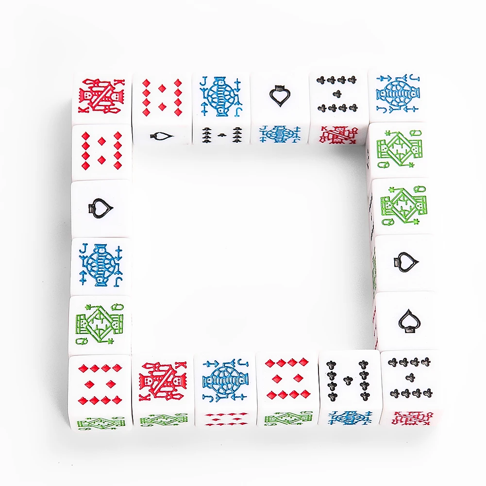 Dés de poker en acrylique à 6  - Party Games Poki Games avis et prix