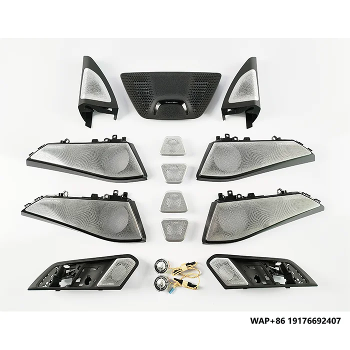 

X5/X7 G05/G07 Car Accessories Front Rear Door Speaker Glow Tweeter LED Cover Stainless Steel Luminous Glow Tweeter forBMW