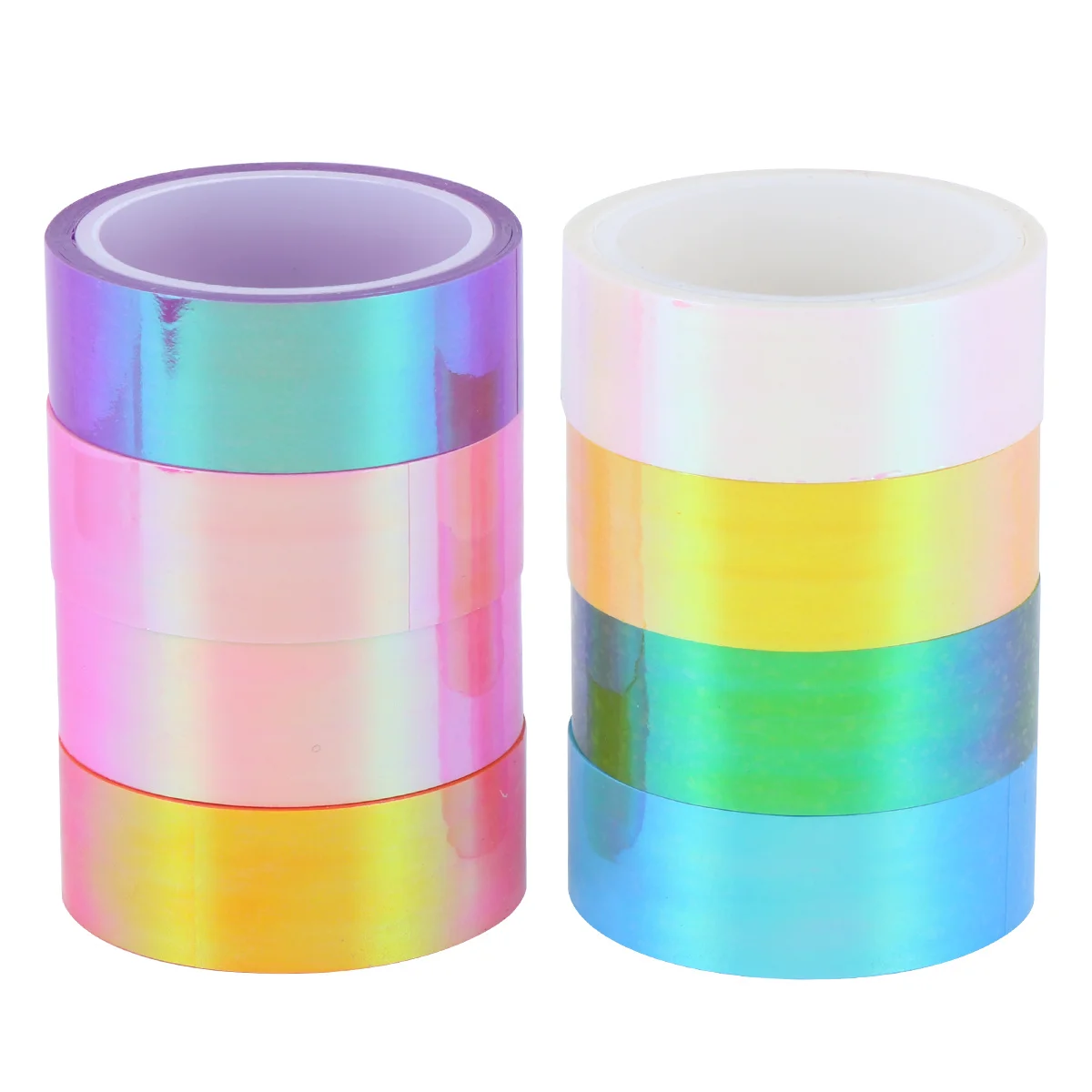 

8Pcs Washi Paper Tape Stylish Hand Account Sticker Set Bright Colored Diary Decoration Tape for Notebook Pencil Box Home Office