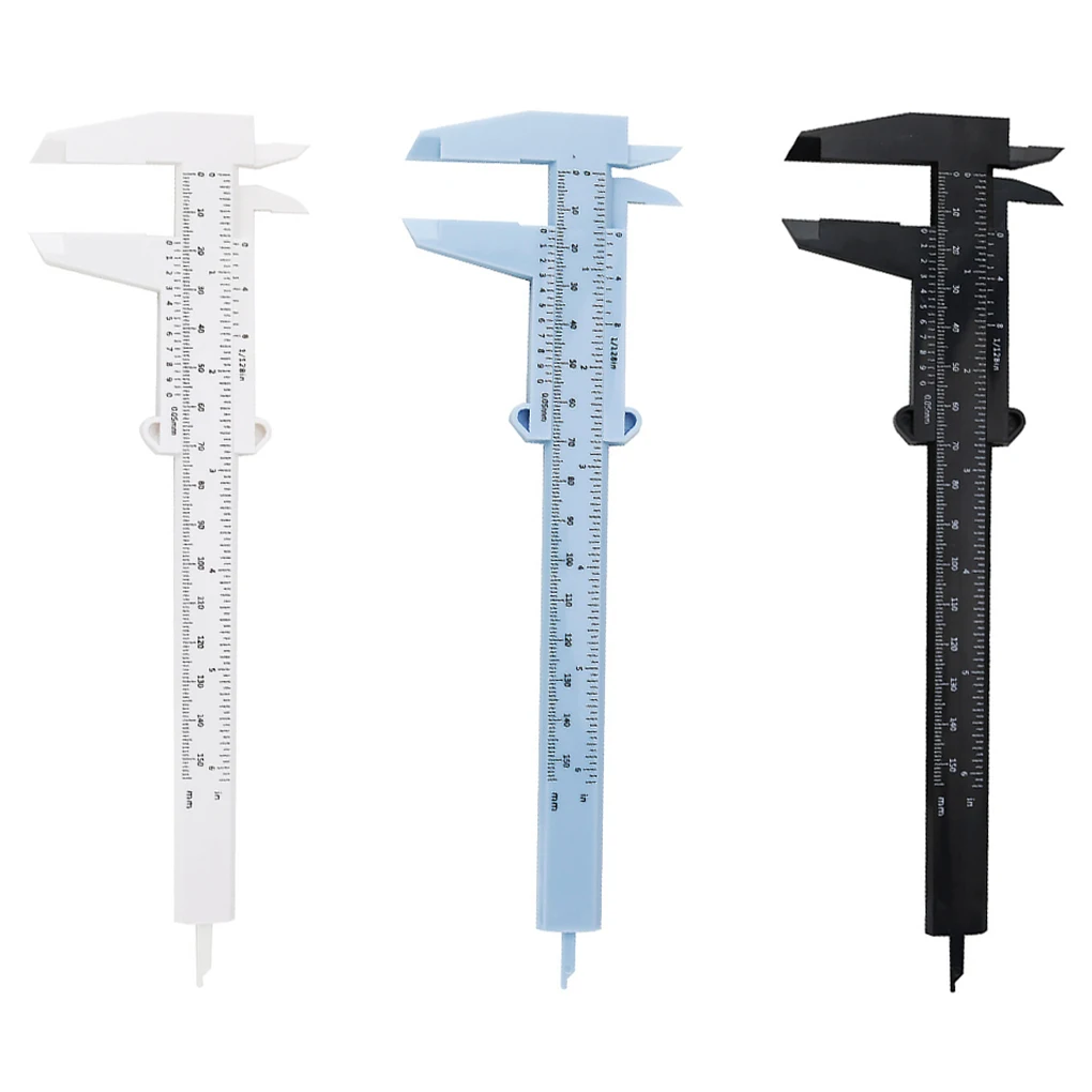 150mm Sliding Vernier Caliper Plastic Measurement Gauge Measure Tool Woodworking Metalworking Making Experiment