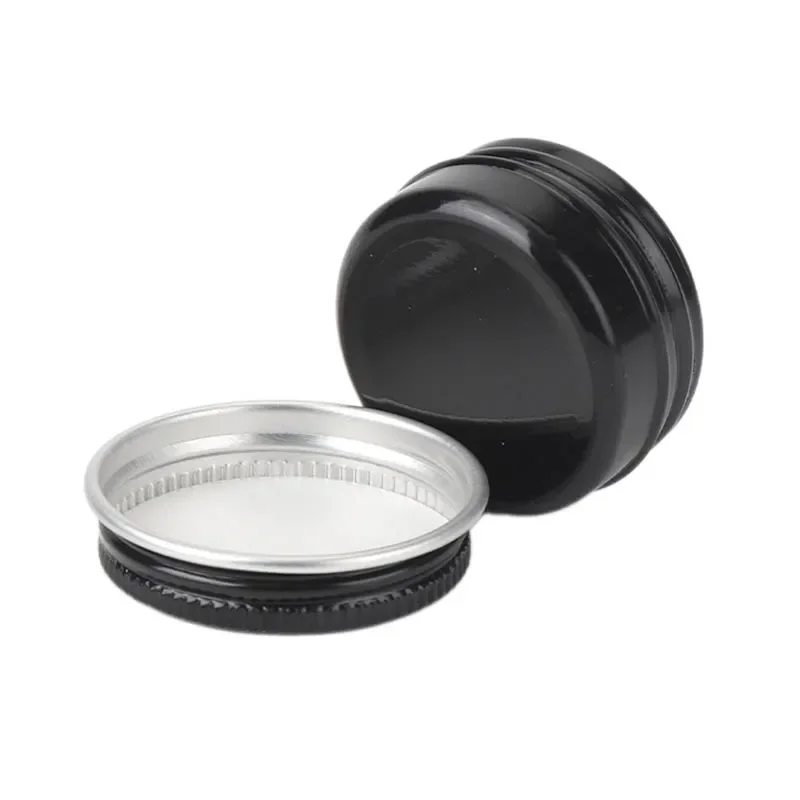 10/20Pcs 10ml Round Aluminum Box Metal Tins Cans with Screw Lid DIY Candle Jars Lip Balm Oil Craem Containers Travel Sample Pot