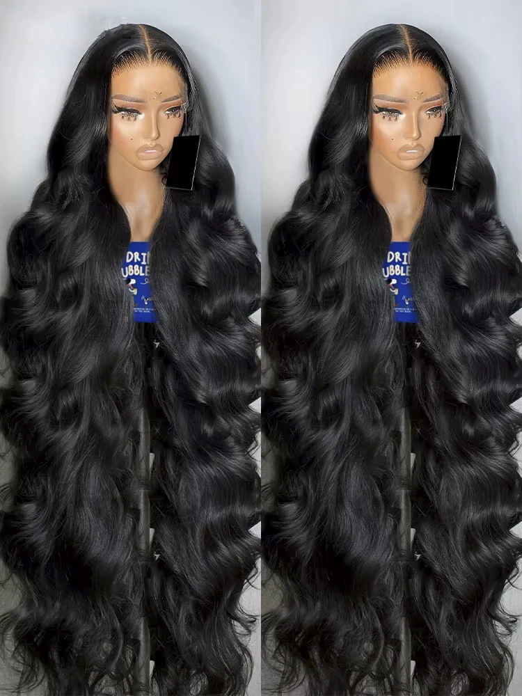 30 40 Inch Body Wave 13x6 HD Transparent Lace Front Human Hair Wigs Brazilian 200 Density 13x4 Frontal Wig Pre Plucked For Women