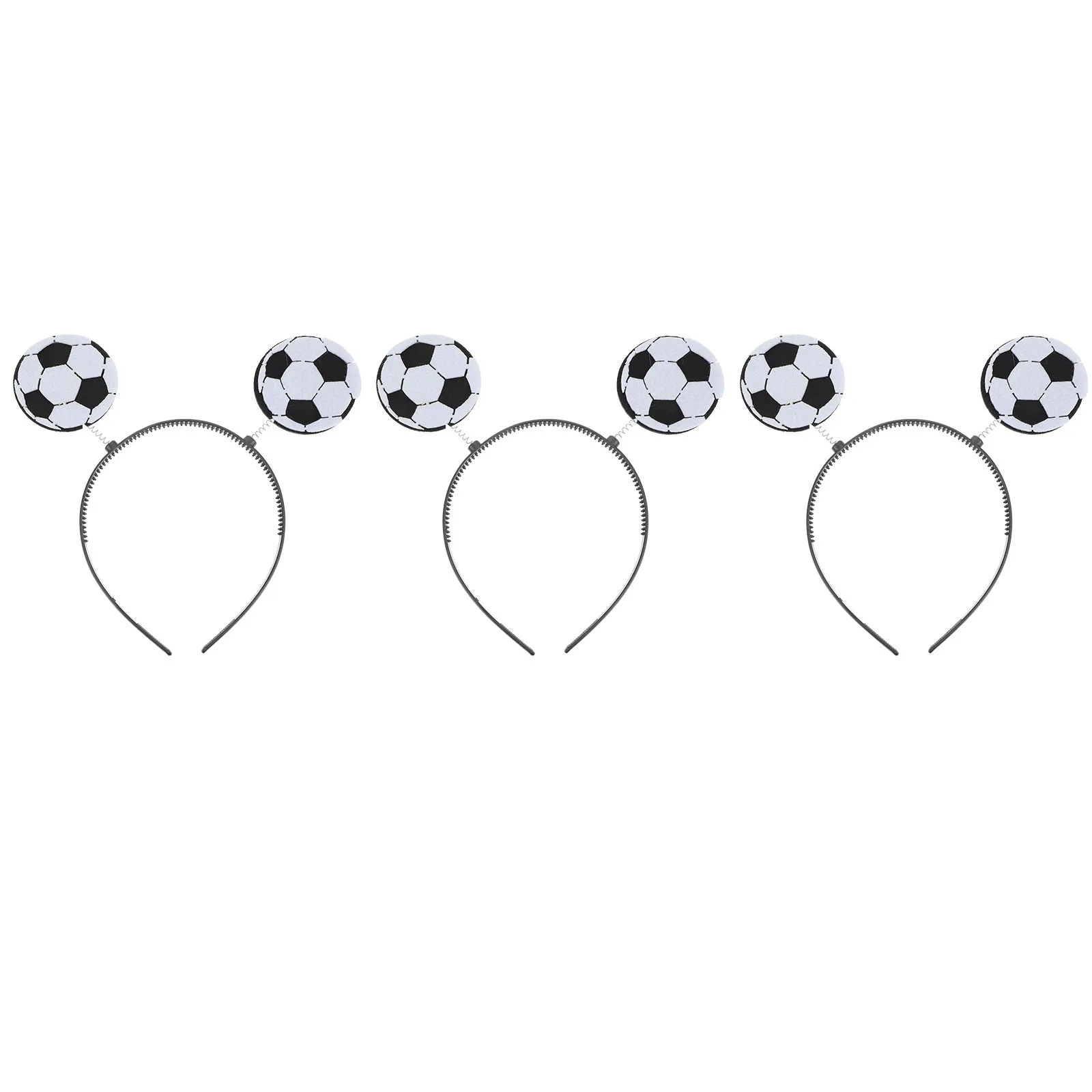 

3Pcs Football Headband Soccer Hairband Non-Slip Sports Cheer Up Hair Accessory for Games Competitions Women Men Kids