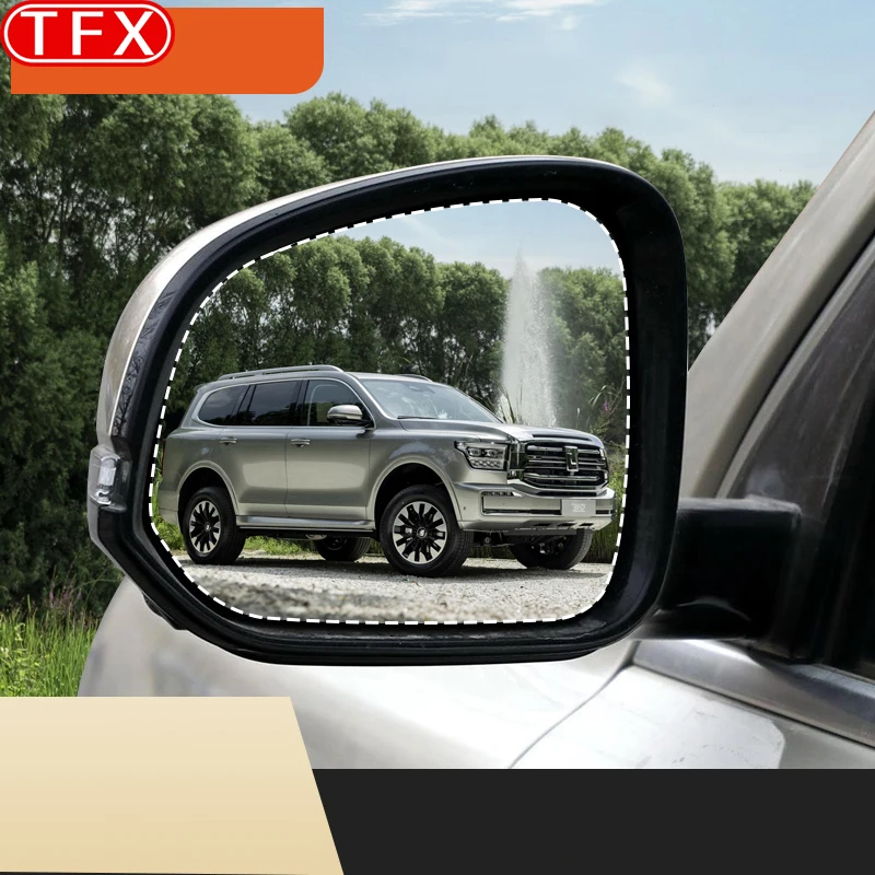 For GWM Tank 500 Great Wall 2022-2024 Car Mirrors Glass Anti-Fog Film PET Nano Coating Material Rain Snow Protection Accessories