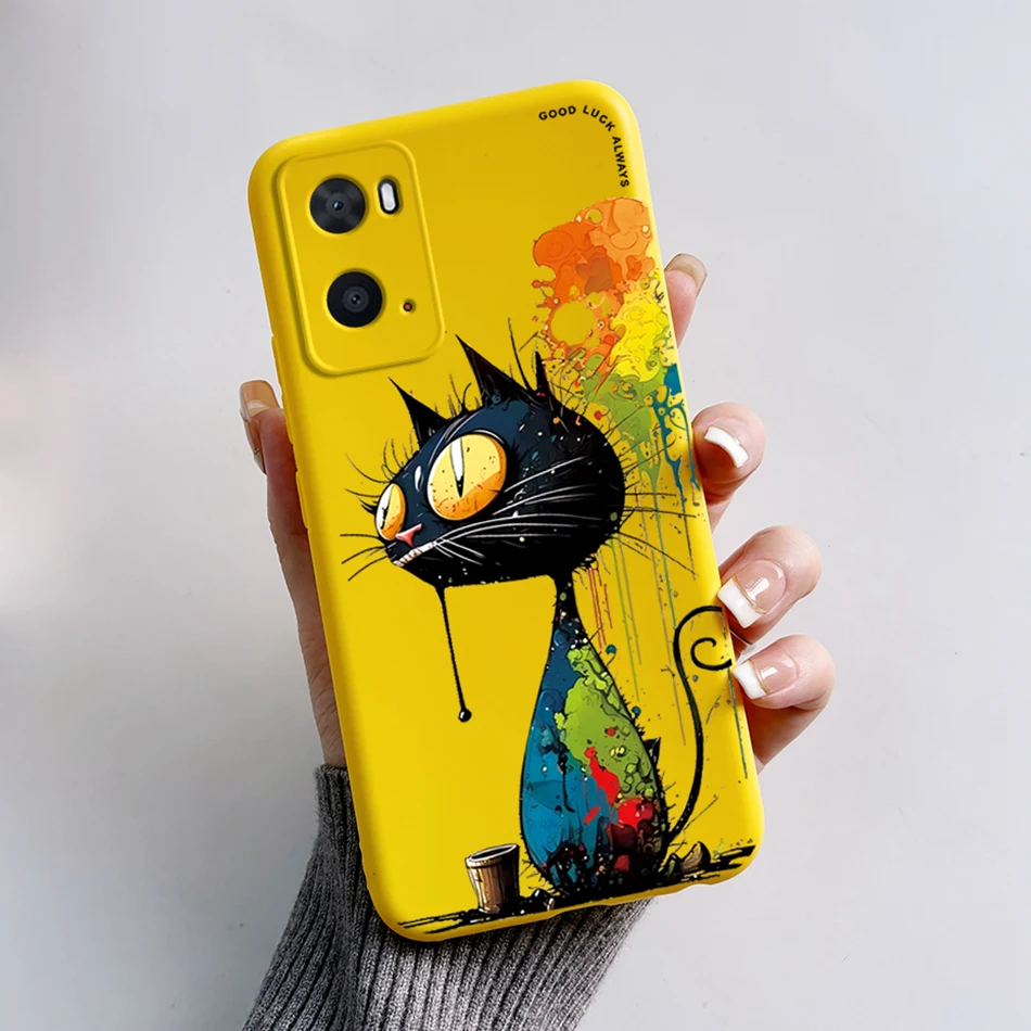 For OPPO A76 A96 4G Case CPH2333 CPH2375 Phone Case Cute Cartoon TPU Soft Silicone Cover For OPPO A36 A 76 A 96 OPPOA76 Fundas