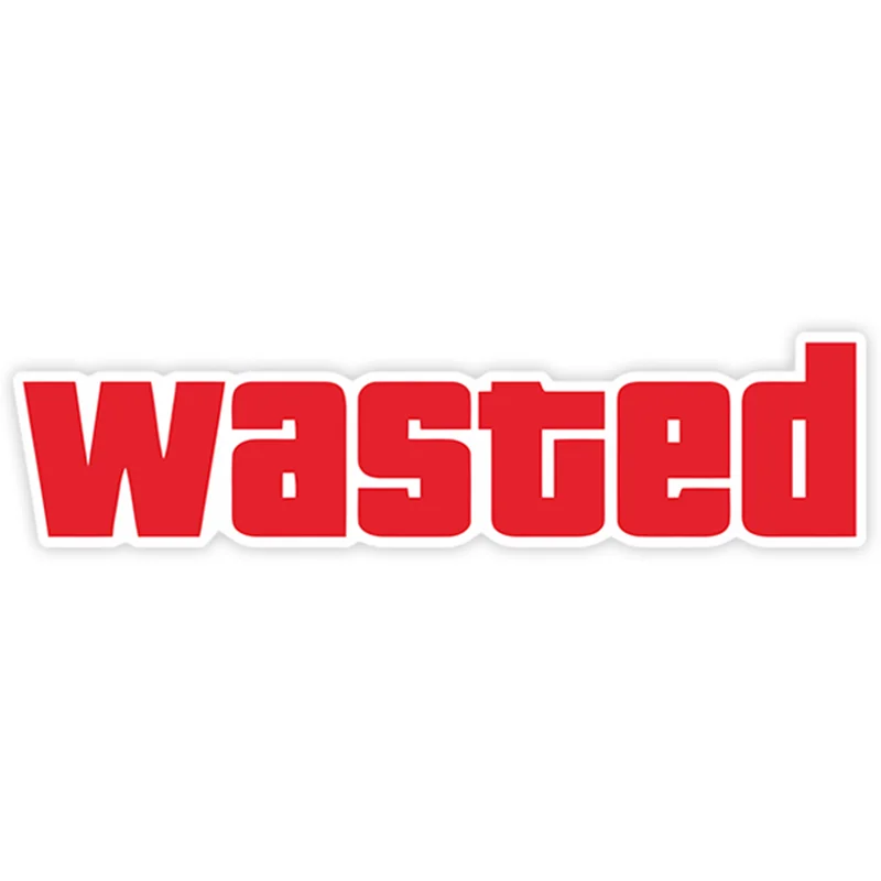 A0559# Removable Decal Wasted Car Sticker Waterproof Accessories on Bumper Rear Window Laptop
