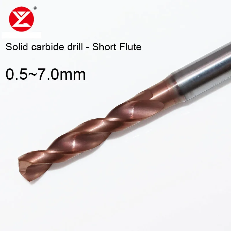 Solid Carbide Drill Bit 0.5 0.55 0.85 2.65 3.25mm Hole Parallel Shank Metal Efficient CNC Drilling Tool Coated Tungsten Steel