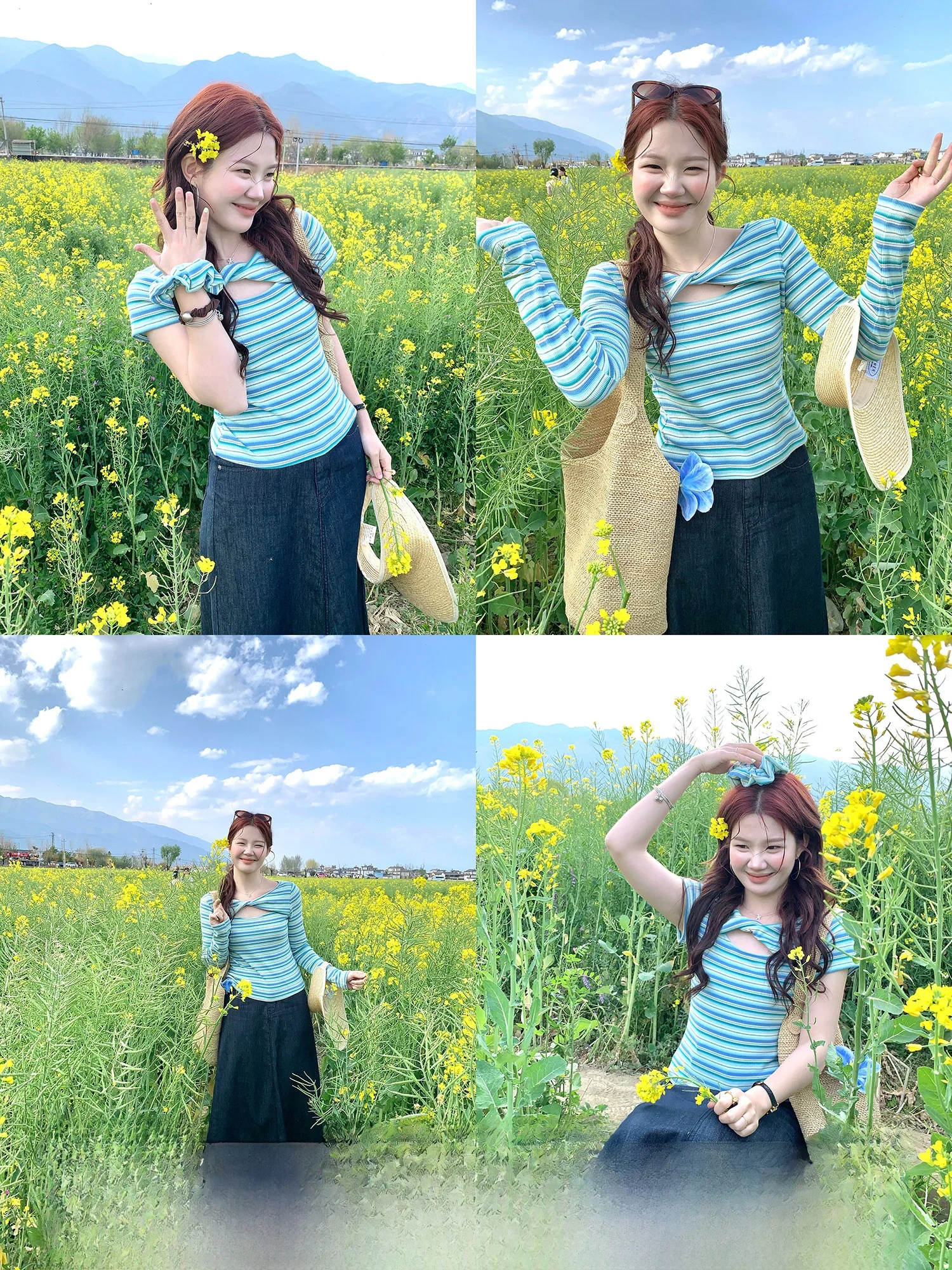 

Женская трикотажная футболка Slim Fit с коротким рукавом в корейском стиле, с узором в полоску, универсальная, из смесового хлопка с эластичными волокнами