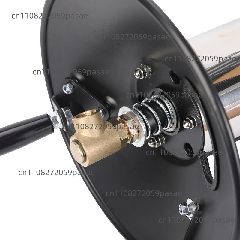 High Pressure Washer Pipe Reel Storage Reel Winding  Manual Pipe Reel 30 Meters