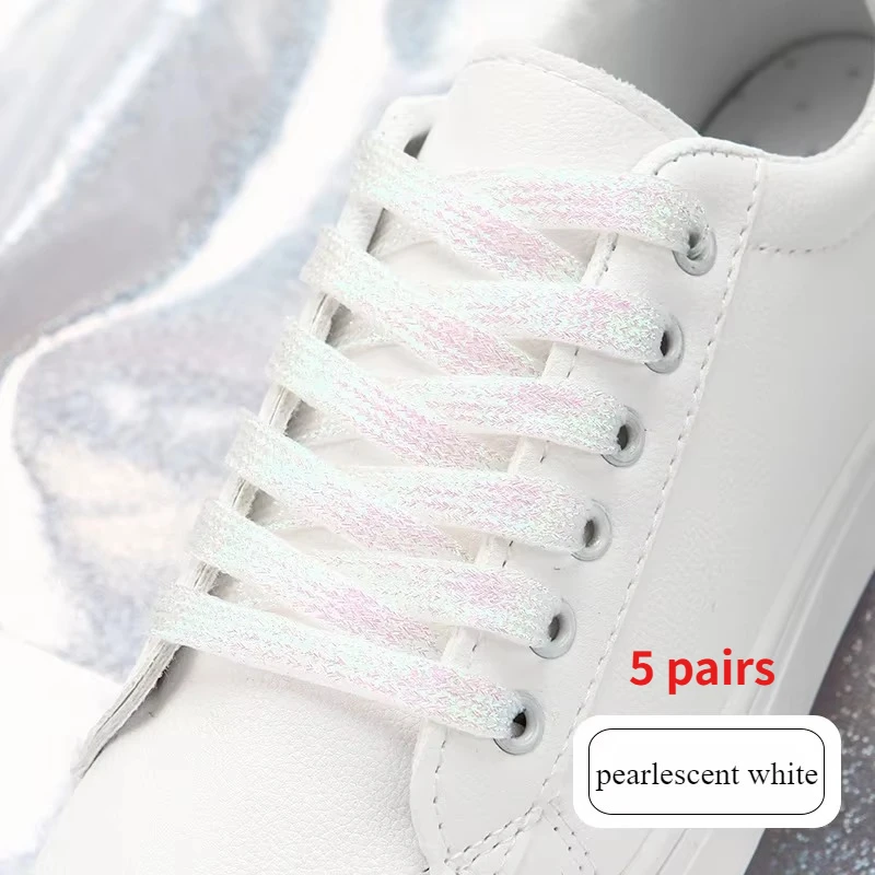 19 kleuren glanzend goud en zilver kleurrijke heldere schoenveters 100-140 cm sneakers schoenveters laarzen veters regenboog schoenveters string