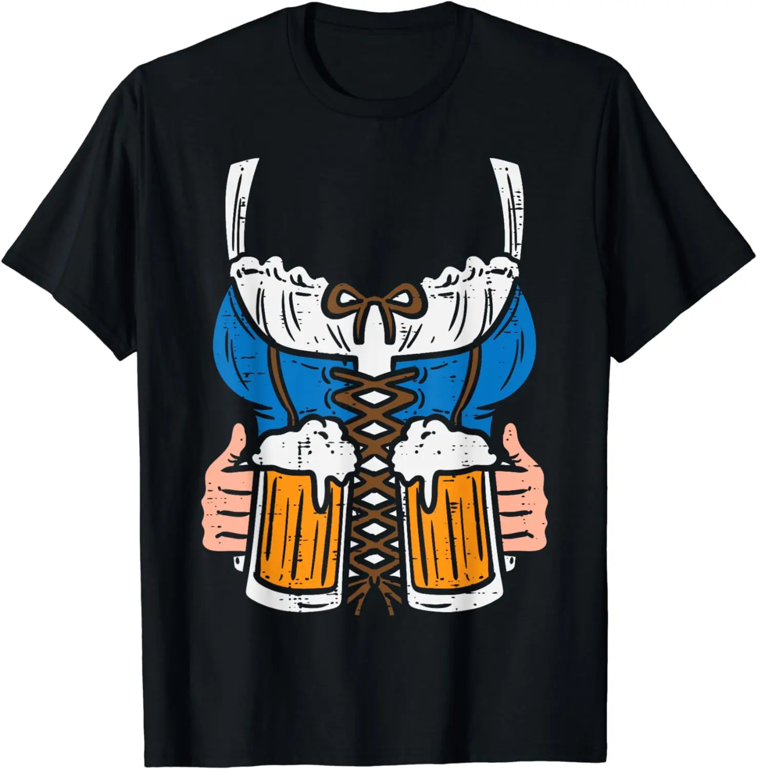 Funny Costume German Beer Oktoberfest Festival Women T-Shirt Cotton Server Soft and Comfortable Feel