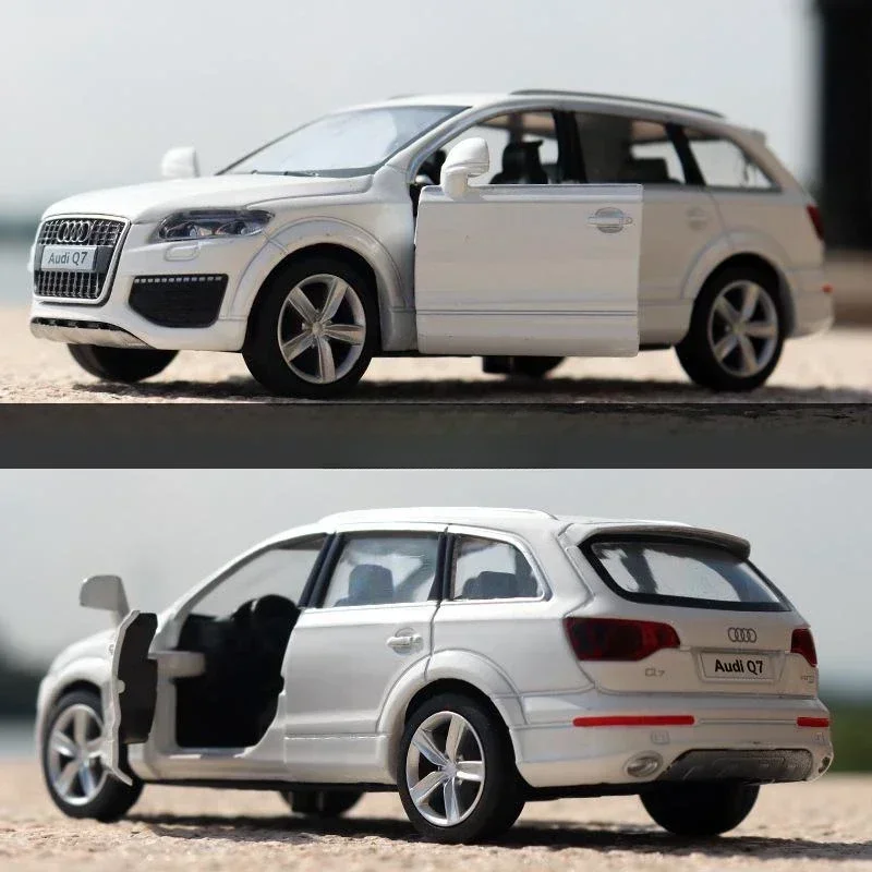 Audi Q7 V12 modelo de carro de brinquedo para crianças, RMZ, SUV cívico, liga diecast, veículo puxador em miniatura, esporte, presente de coleção para menino, 1:36