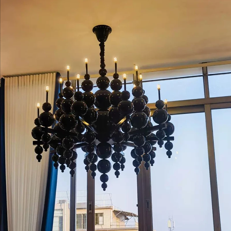 Modern Art Deco Mewah Langit-langit Lampu Hotel Restoran Toko Ruang Tamu Lampu Gantung Logam Loft Dekorasi Rumah Perlengkapan Pencahayaan